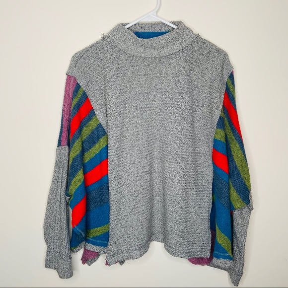 Free People Sweaters - We the Free Free People Grey Poncho Sweater XS